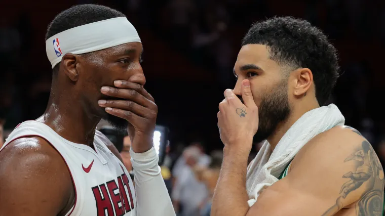 Heat Superstar Trolls Jayson Tatum After Historic Triple-Double image