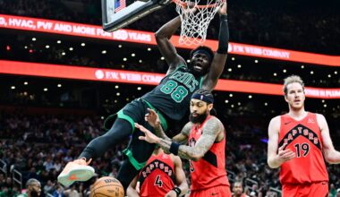 Celtics overcome 18 turnovers to rout Raptors in possible playoff preview