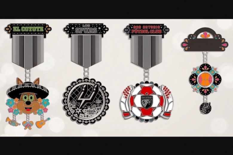 Sales of the San Antonio Spurs' four new medals benefit the team's nonprofit arm, Spurs Give.