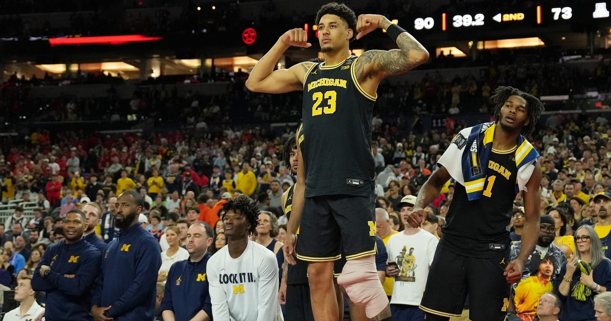 Dusty May and Michigan are a win away from a National Championship. Syndication: Detroit Free Press