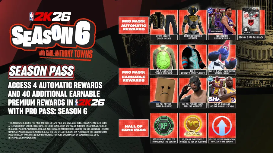 NBA 2K26 is launching Season 6 this Friday!