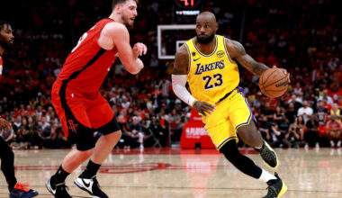 Lakers down Rockets in overtime for 3-0 series lead, Celtics hold off Sixers