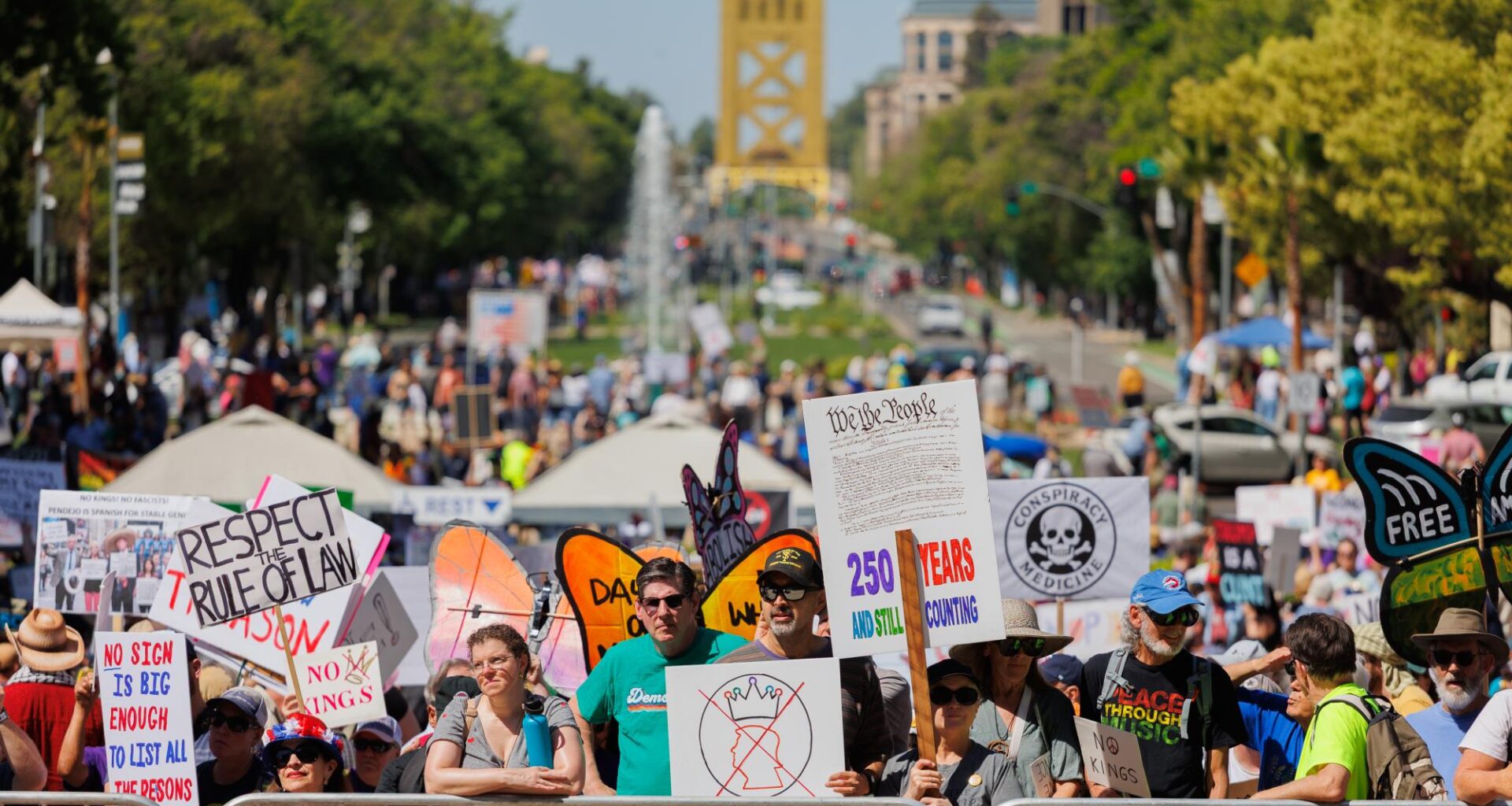 ‘No Kings’ protest occurs at Sacramento Capitol – The Express