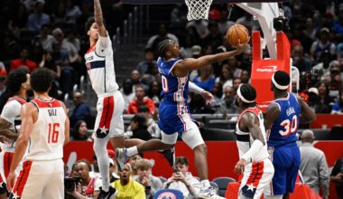 Paul George scores 39 points in the 76ers’ 153-131 win over the Wizards