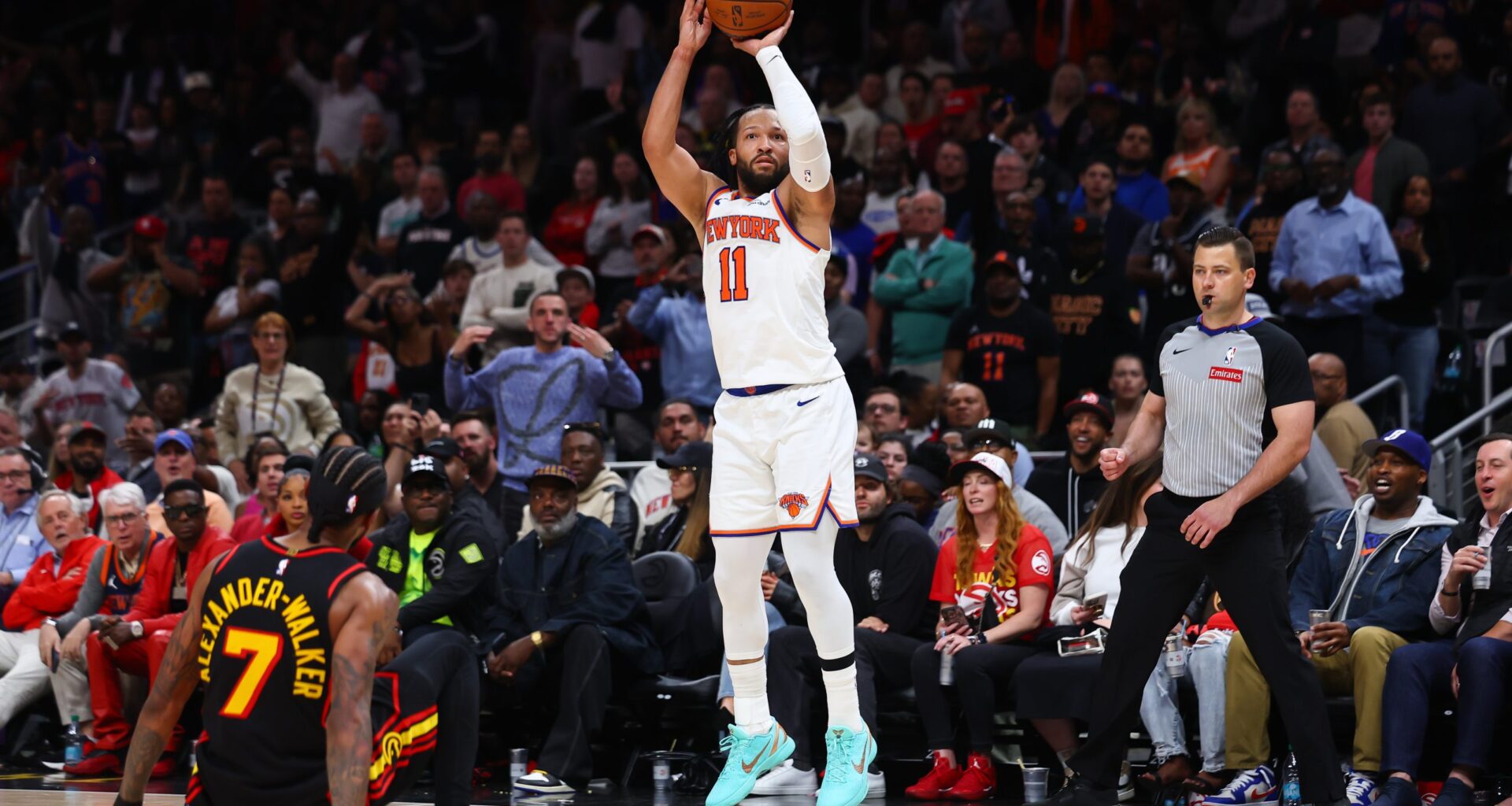 The Knicks and Celtics preview a potential playoff matchup