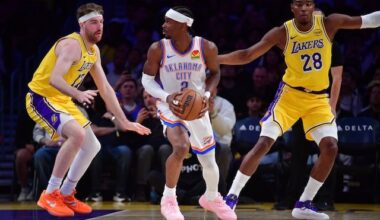 Shorthanded Lakers Can't Keep Up With Thunder
