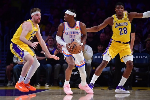 Shorthanded Lakers Can't Keep Up With Thunder