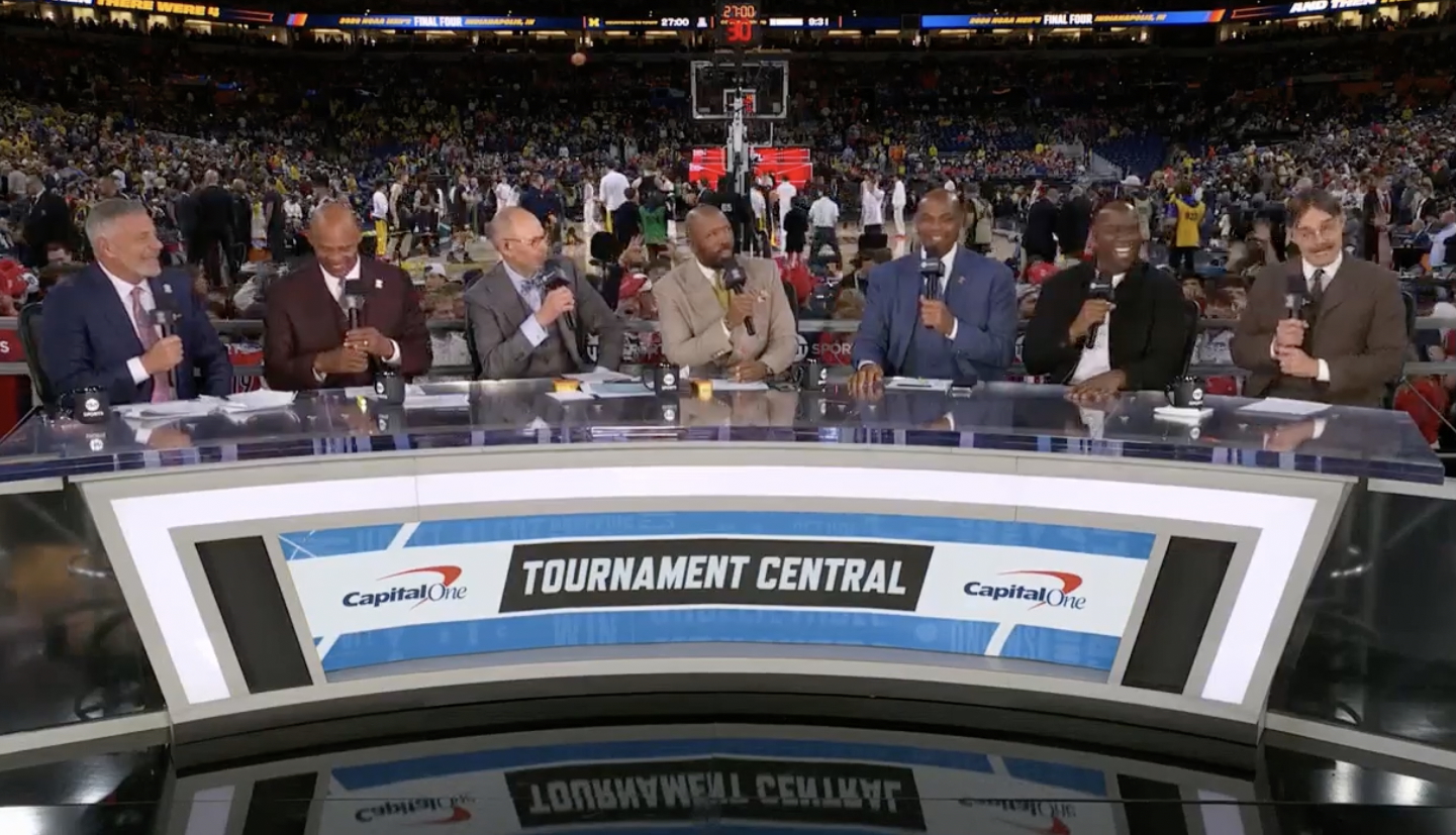 TBS had a packed Final Four desk for a cringey Capital One spot
