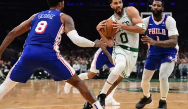 Jayson Tatum Praises 76ers After Celtics' Strong Game 1 Showing image