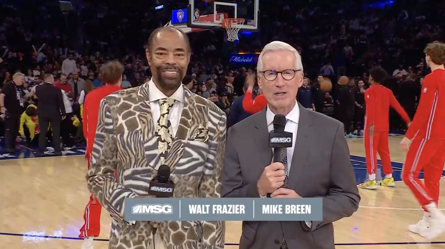 Walt 'Clyde' Frazier makes wild Iran, Bulls comment to open Knicks broadcast