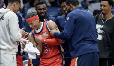 Jeremiah Fears sets Pels record in home finale win against Utah Jazz