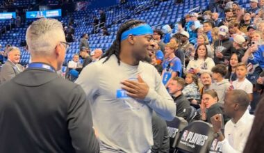 WATCH: Thunder fans wish Lu Dort a happy birthday ahead of Thunder-Suns Game 1