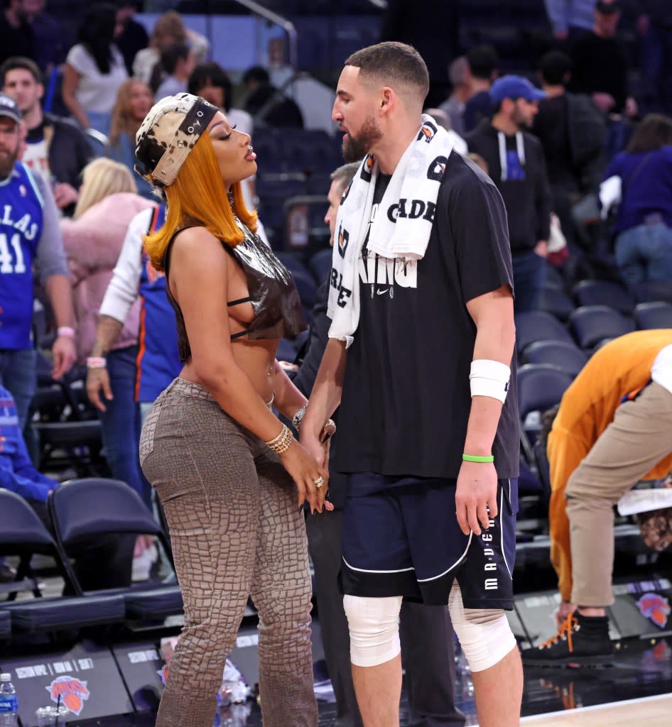 Megan Thee Stallion and Klay Thompson apparently have ended their relationship. Charles Wenzelberg / New York Post