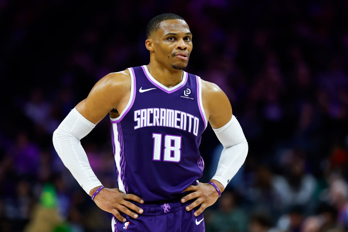 Sacramento Kings guard Russell Westbrook (18).Sergio Estrada-Imagn Images