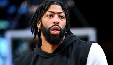 Anthony Davis in warmups