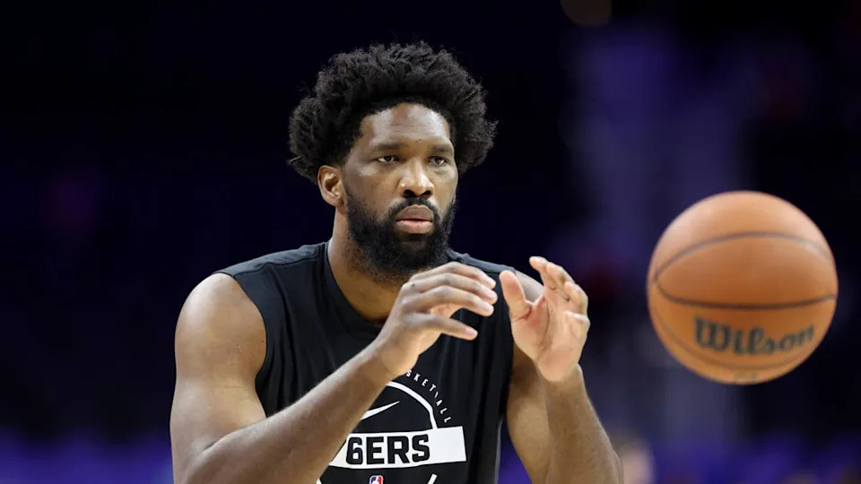 Philadelphia 76ers center Joel Embiid.© Bill Streicher-Imagn Images