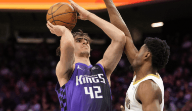 Maxime Raynaud of the Sacramento Kings NBA