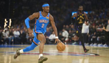 Thunder crush Lakers as Doncic hurt, Cavs clinch NBA playoff berth
