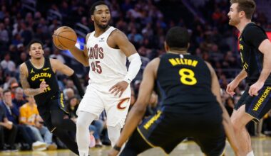 Donovan Mitchell, Max Strus lead Cavaliers past Warriors, 118-111