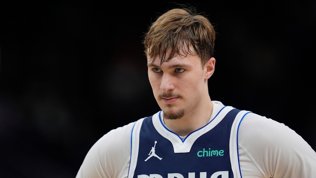 Cooper Flagg #32 of the Dallas Mavericks looks on during the fourth quarter of a game against the Milwaukee Bucks at Fiserv Forum.