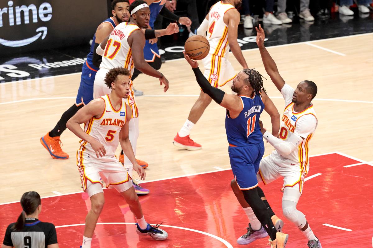 Knicks lose another heartbreaker to Hawks to fall into NBA playoffs hole