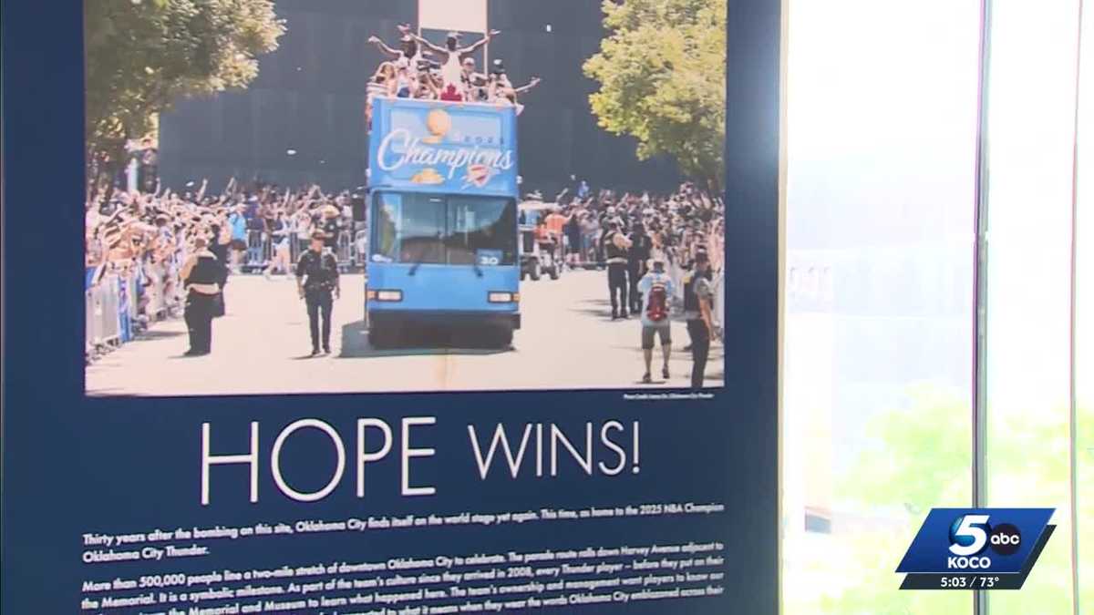 Oklahoma City reflects on bombing anniversary as Thunder begin playoff run