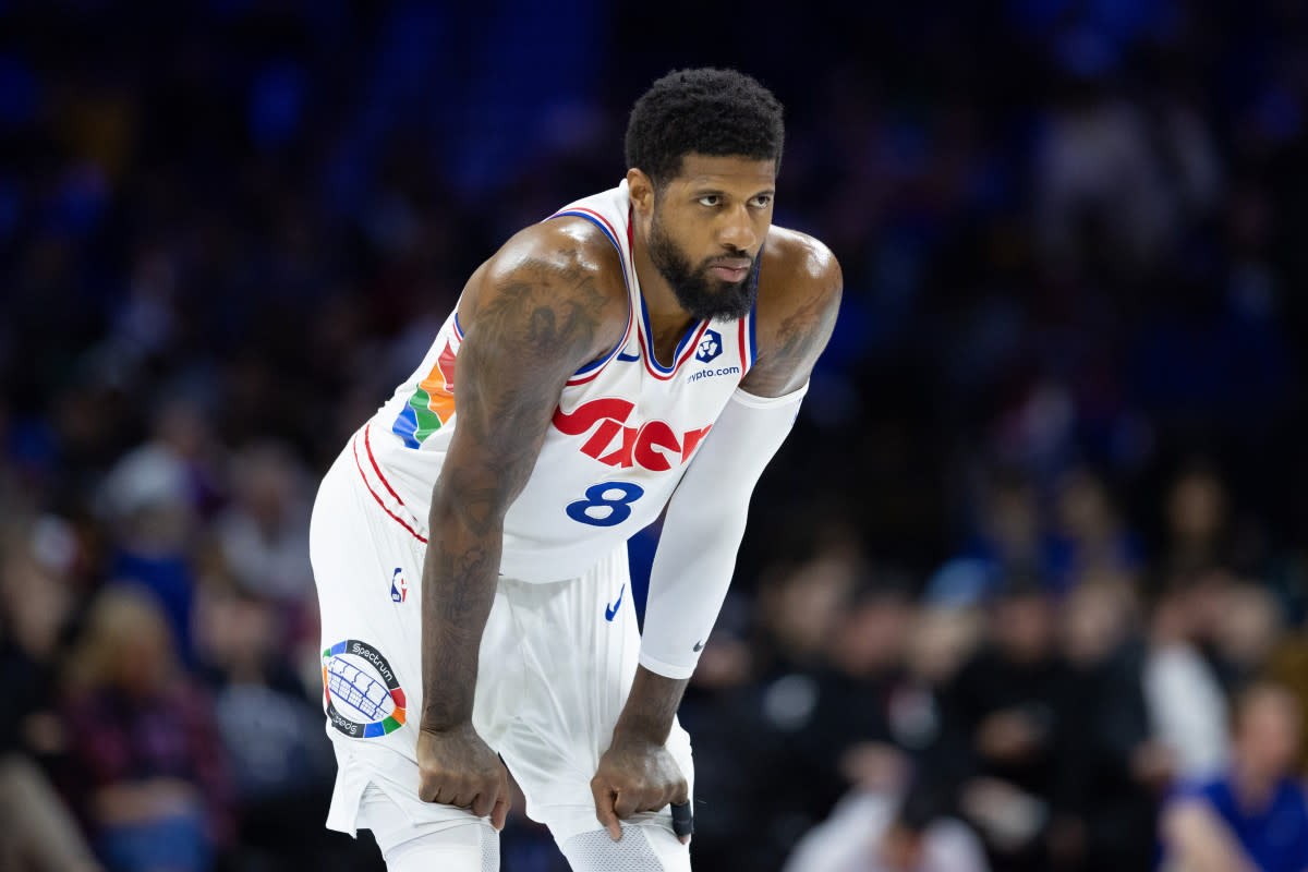 Philadelphia 76ers forward Paul George (8)Bill Streicher-Imagn Images