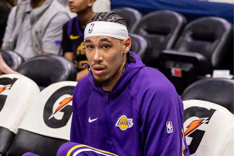 Jan 6, 2026; New Orleans, Louisiana, USA; Los Angeles Lakers center/forward Jaxson Hayes (11) during warm ups before the game against the New Orleans Pelicans at Smoothie King Center. Mandatory Credit: Stephen Lew-Imagn Images