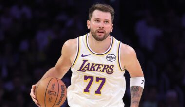 Lakers' Luka Dončić hurts hamstring vs. OKC, will have MRI on Friday