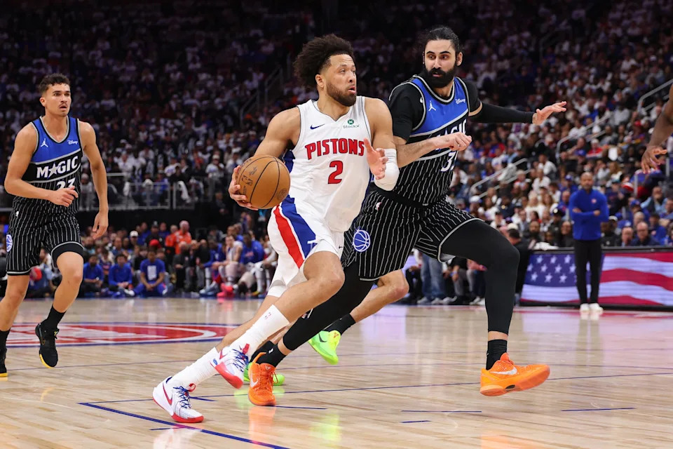 Cade Cunningham will try to get Detroit back on track after losing Game 1. (Gregory Shamus/Getty Images)