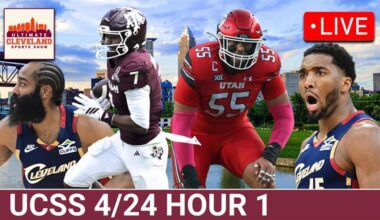 UCSS 4/24 Hour 1: Browns draft Spencer Fano & KC Concepcion + Cavaliers get rocked by Raptors in Game 3