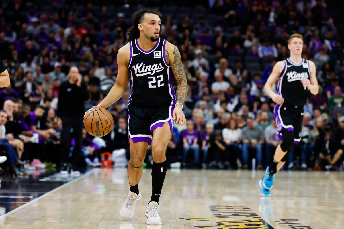 Sacramento Kings guard Devin Carter (22)© Sergio Estrada-Imagn Images
