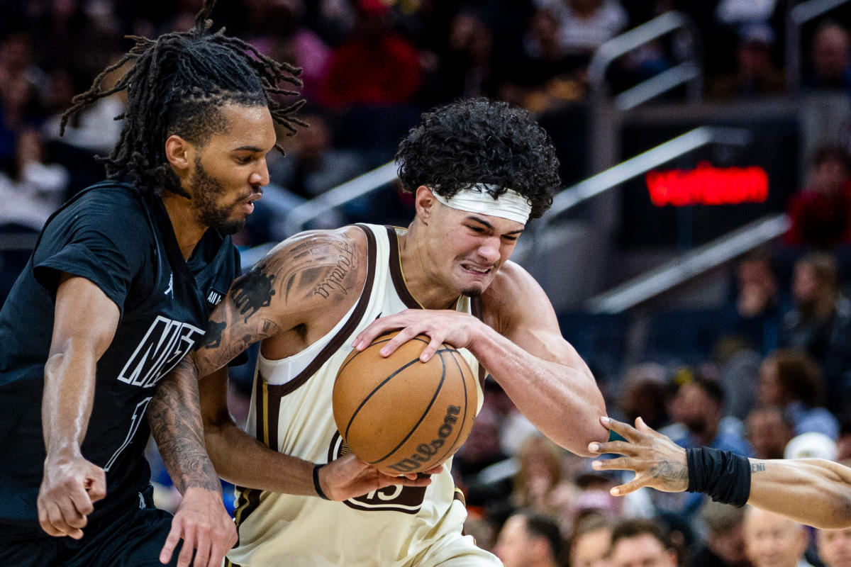 Gui Santos capitalized on increased minutes, delivering scoring, rebounds, assists, and steals across playoff games.