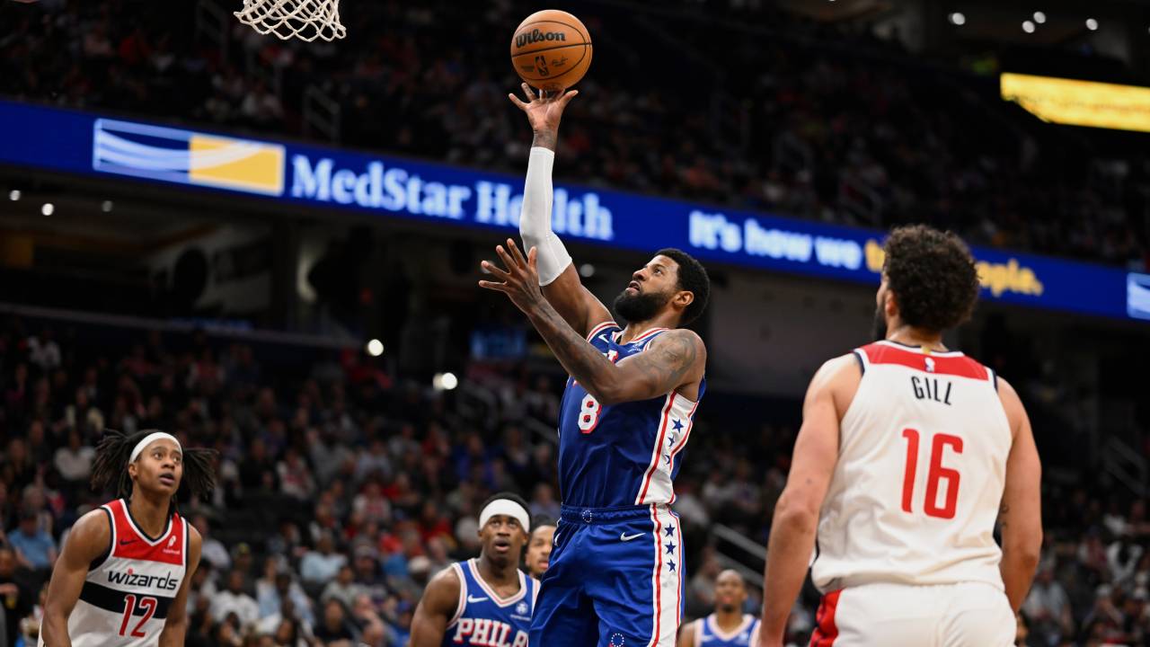 Paul George drops 39 as 76ers edge Wizards in high-scoring affair