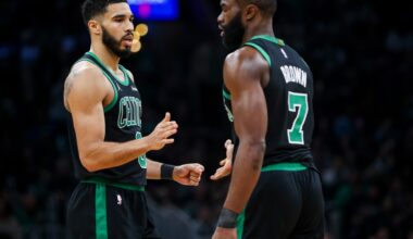 Celtics vs. Heat player grades: Brown scores 43, Tatum records triple-double in blowout over Miami