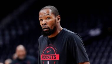 Rockets Announce Kevin Durant Injury Update Before Game 1 vs. Lakers