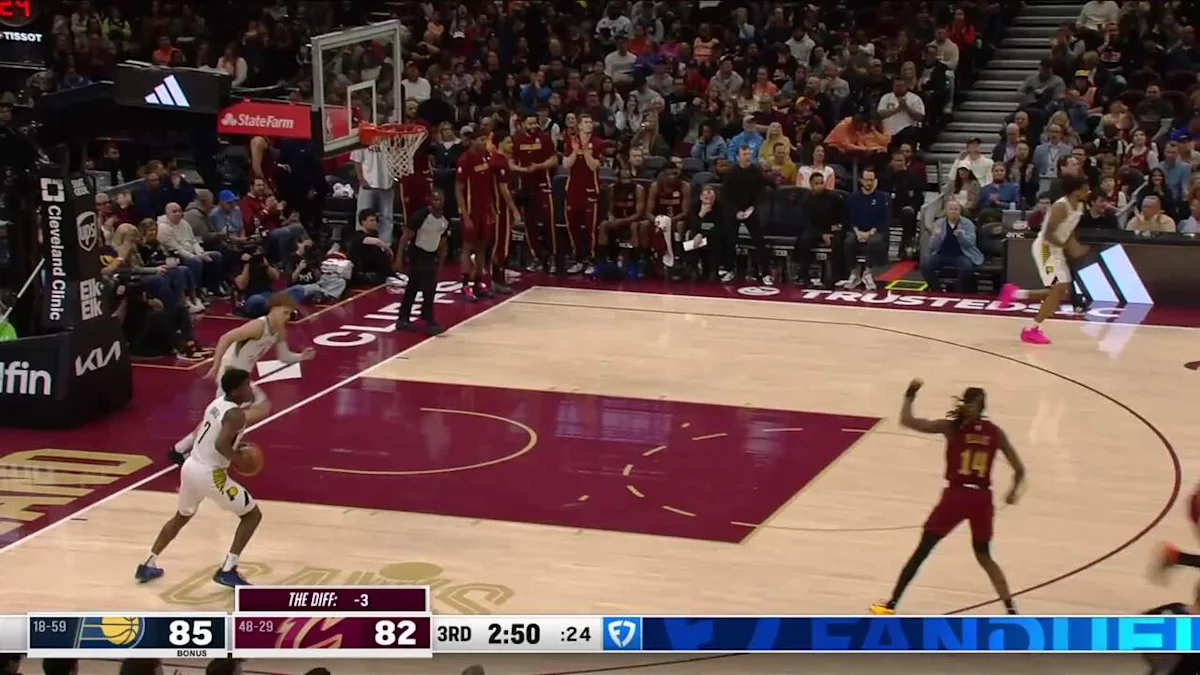 Donovan Mitchell with 38 points vs. Indiana Pacers