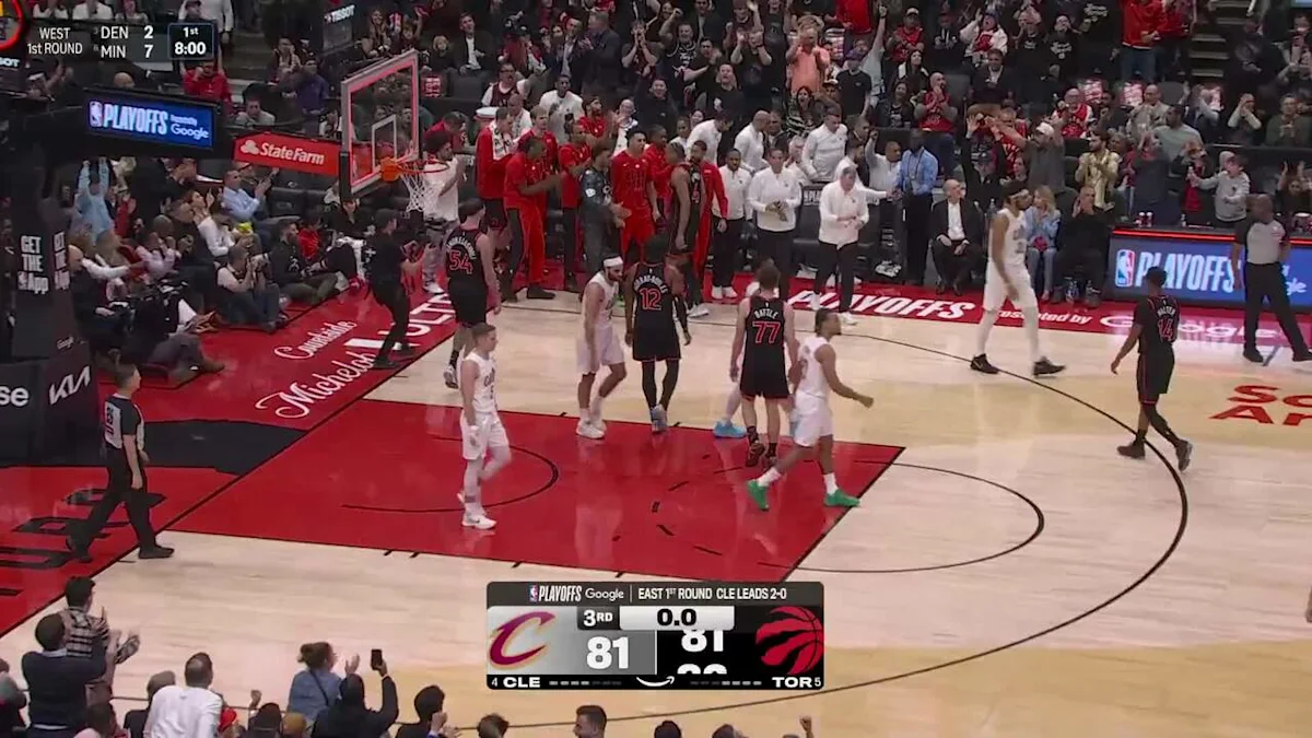 Scottie Barnes with 33 points vs. Cleveland Cavaliers