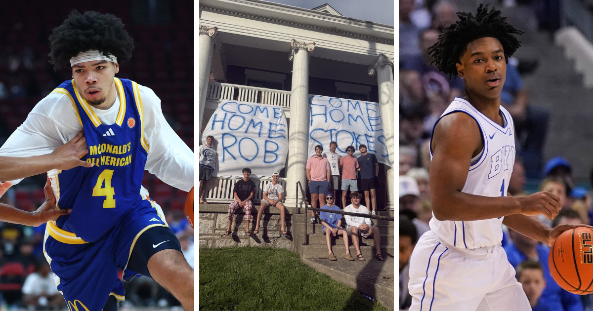 Kentucky students are hanging banners to help Mark Pope recruit (Photo provided)
