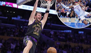 Luka Doncic, Lakers face SGA, Thunder on Thursday night