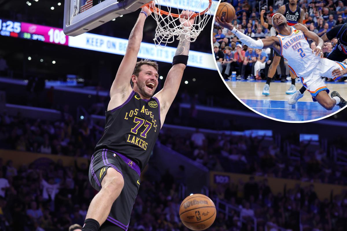 Luka Doncic, Lakers face SGA, Thunder on Thursday night