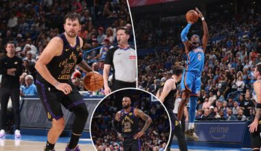 Lakers fall to Thunder 139-96 in Oklahoma City
