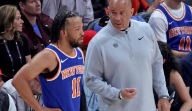Knicks' Jalen Brunson downplays yelling spat with his dad