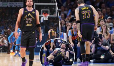 Luka Doncic out for rest of regular season with hamstring injury