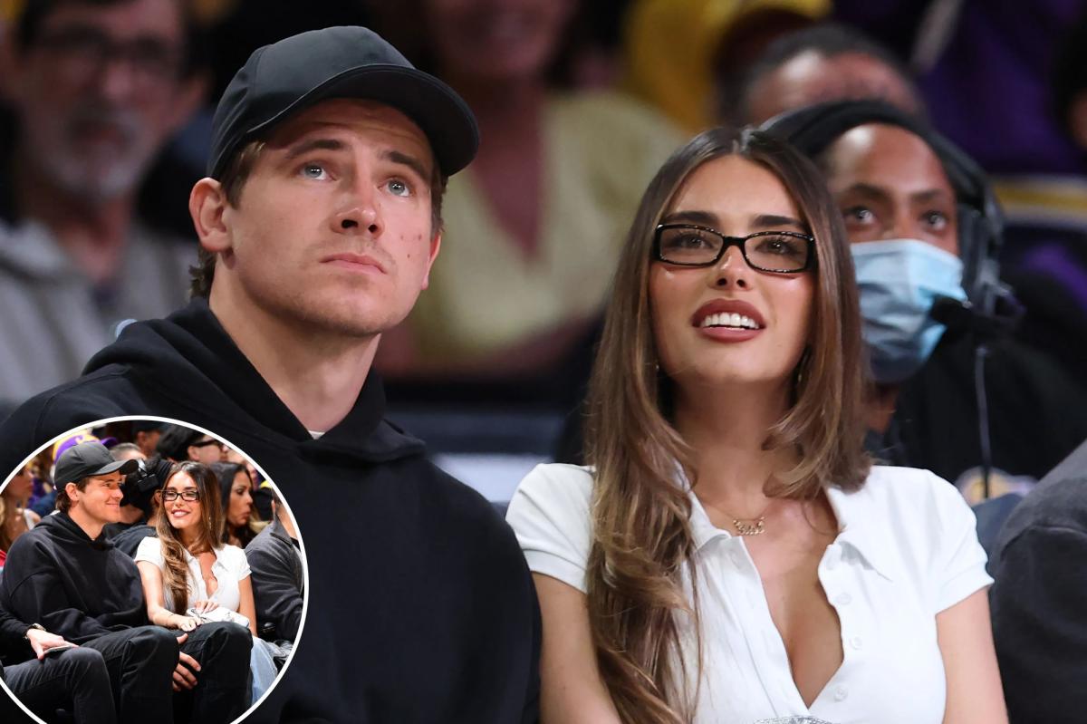 Justin Herbert, Madison Beer sit courtside at Lakers game