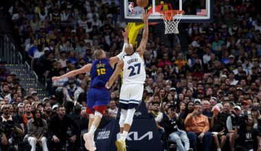 Wolves’ Rudy Gobert stands taller than ever in Game 2 showdown with Nikola Jokić