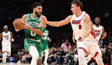 Brown scores 43, Tatum has triple-double and Celtics run away from Heat, 147-129