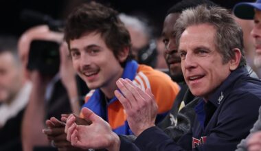 Timothee Chalamet & Ben Stiller Cheer On New York Knicks Together at Playoff Game | basketball, Ben Stiller, NBA, Timothee Chalamet | Celebrity News and Gossip | Entertainment, Photos and Videos