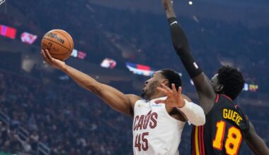 Donovan Mitchell and Evan Mobley help Cavaliers hold off Hawks 122-116