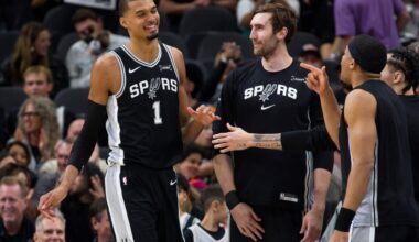 Wembanyama suffers left rib contusion vs 76ers, his status for last 3 regular-season games unknown